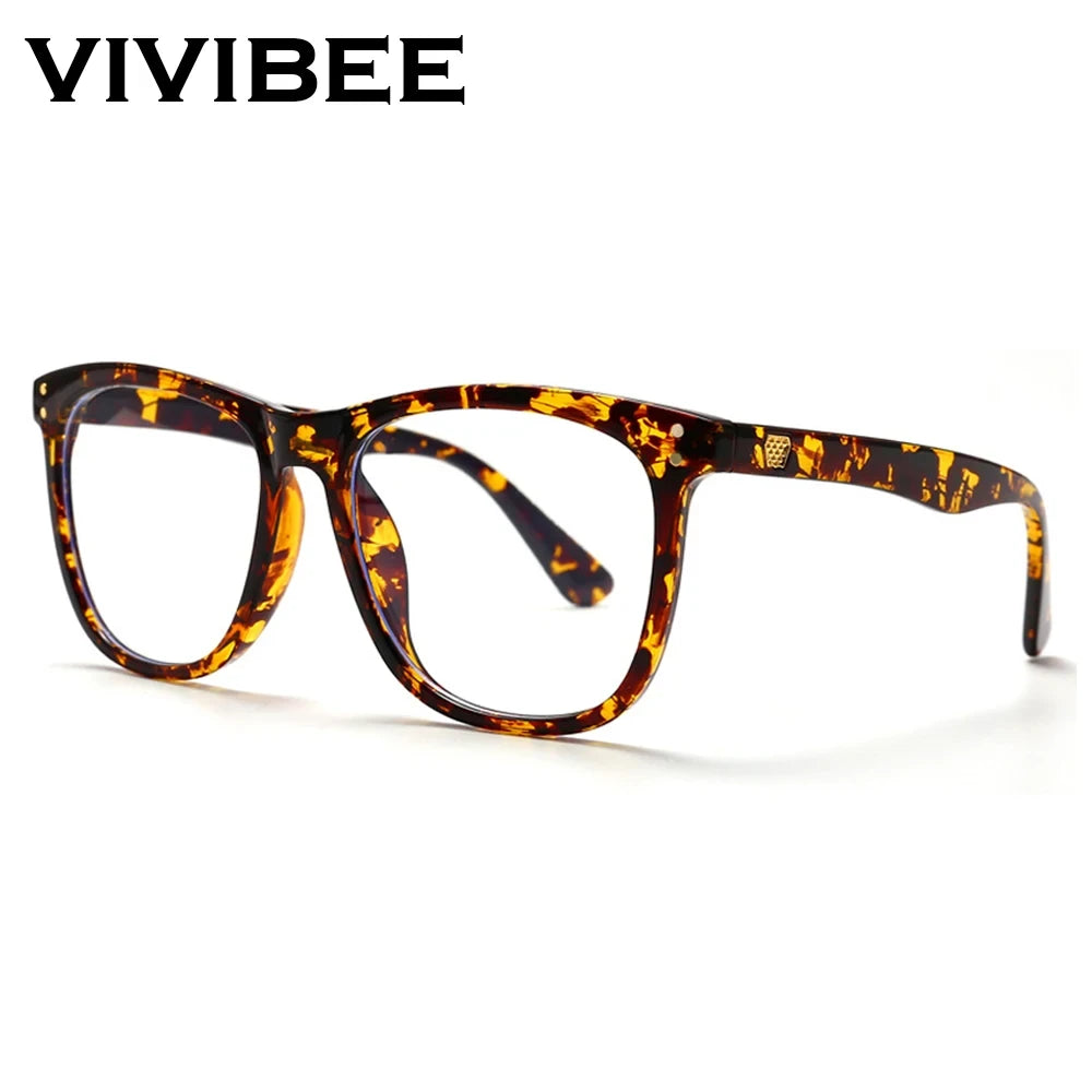 Oversized Leopard Blue Light Glasses