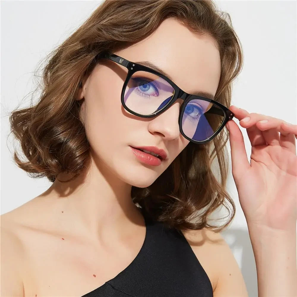 Oversized Leopard Blue Light Glasses